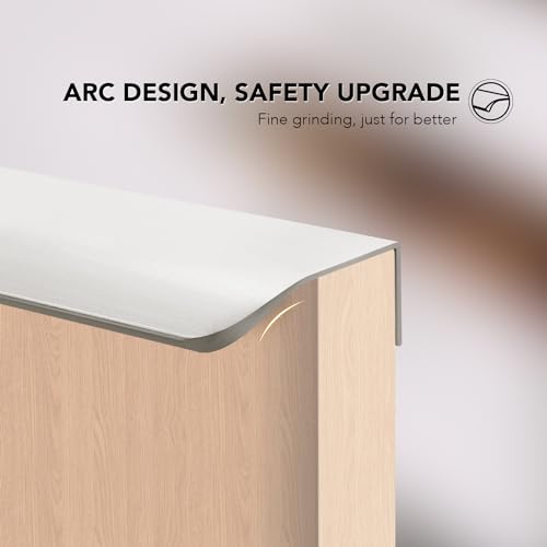 Ravinte 1 Pack Cabinet Handles Finger Edge Pulls 80mm/3.15 inch Silver Drawer Edge Pulls Brushed Nickel Finger Pulls for Cabinets Concealed Handles