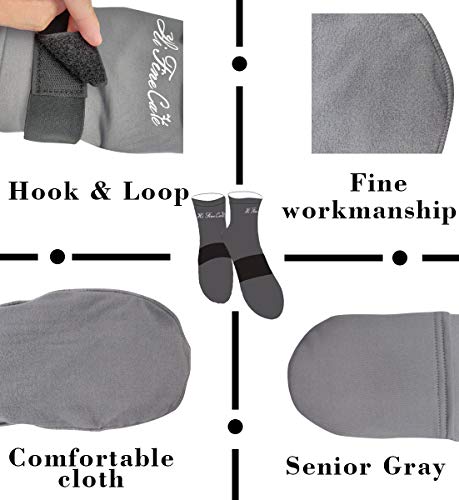 Cold Therapy Socks (w/Compression Strap) - Ice Pack Socks Cooling Socks Gel Ice Treatment for feet, Heels, Swelling, Arch Pain,Gray,1 Pair Socks Gel Ice Treatment for feet, Heels, Swelling, Arch Pain