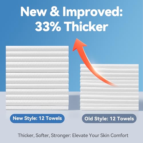 Winner Disposable Face Towels Upgraded | 100% USA Cotton Face Towelettes | Super Soft & Thick Face Cloths for Sensitive Skin | Makeup Remover Dry Wipes | 240 Count, 3 Pack