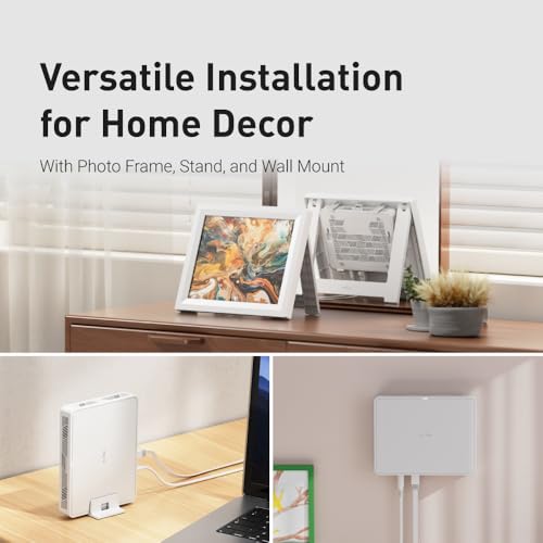 GL.iNet GL-B3000 (Marble) Wireless WiFi 6 Router with Wall-Mountable Photo Frame, Dual-Band AX3000, OpenVPN & WireGuard, Bark & AdGuard Home Parental Controls, OpenWrt, 3 Gigabit Ethernet Ports