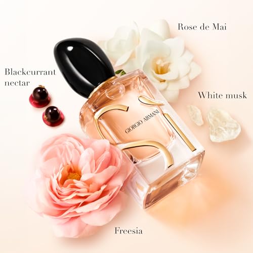 Armani Beauty– Sì – Eau de Parfum – Women's Perfume – Modern Chypre Fragrance – Blackcurrant Nectar, Rose De Mai & Freesia, Patchouli Notes - 1.0 Fl Oz