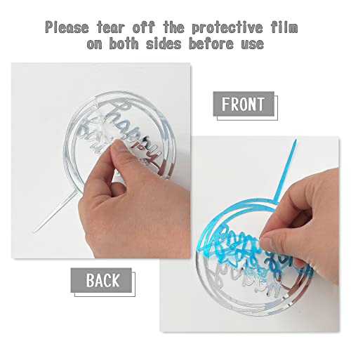 21 PCS Disco Ball Cupcake toppers Happy Birthday Cake Topper 1970s Disco Ball Cake Decorations Disco Theme Cake Picks for Disco Theme Party 70s Theme Party Favor