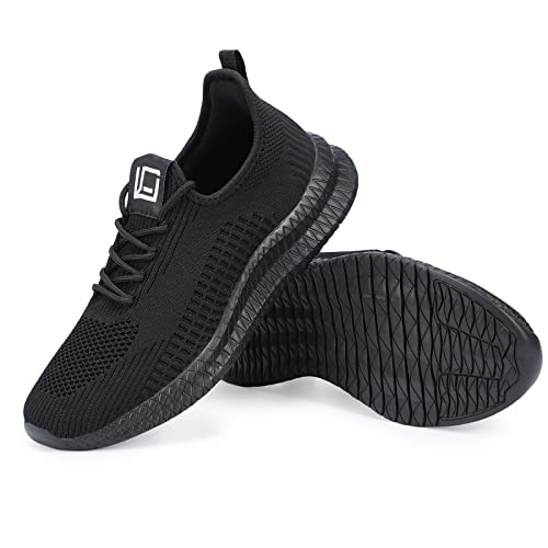 Men's Road Running Shoes Fashion Sneakers Ultra Light Mesh Walking Shoes Breathable Comfortable Casual Knit Workout Shoes Lightgrey size14