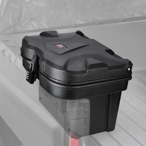 KEMIMOTO UTV Bed Storage Box 5.5GAL Compatible with Polaris Ranger 1000/XP 900 570 500 General 1000 4 2016 2017 2018 2019 2020 2021 2022 2023 2024 2025, Low-Density Polyethylene Cargo Storage Box