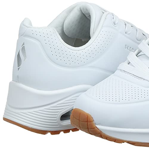 Skechers Women's Uno-Stand on Air Sneaker, Black/White, 9