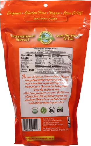 International Harvest, Organic Mango Slices, 12 Ounce