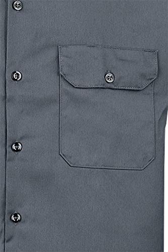 Dickies Men's Big & Tall Short Sleeve Work Shirt, Black