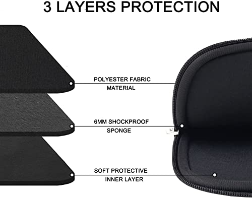 Laptop Sleeve Case 13 Inch, Upgrade 14 inch Laptop Cover for Apple MacBook Pro 2022, Durable Notebook Cover Shockproof Protective Bag Compatible with MacBook Air/Pro Retina 13.3 Inch, Black