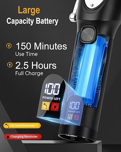 YiLFo Hair Clippers for Men Professional- Beard Hair Trimmer, Cordless Barber Clippers Kit, LED Display Hair Cutting Kit, T Liners Edgers Clippers and Trimmers Grooming Set, Shaving Kit for Mens Gift
