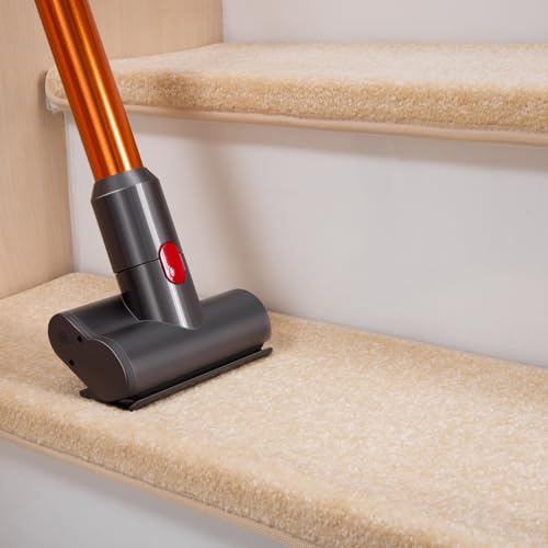 Spurtar Rounded Bullnose Carpet Stair Treads for Wooden Steps Indoor, Set of 14, 30" x 9.25" x 1.57" Carpet Runner for Carpeted Stairs Non Slip Staircase Step Treads Stair Mats Carpet Treads, Beige