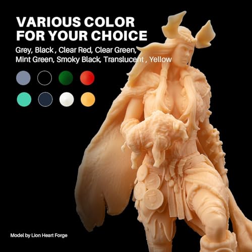 ELEGOO ABS-Like 3D Printer Resin 3.0, 405nm UV-Curing Photopolymer Resin for Mars Saturn Jupiter MSLA DLP LCD 3D Printing with Strength and Toughness, High Precision, Low Viscosity, Yellow 2000g