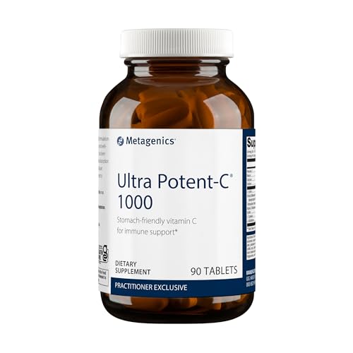 Metagenics Ultra Potent-C 1000 - Gentle, Buffered Vitamin C Supplement - Immune Support Supplement* - Ascorbic Acid - 90 Tablets
