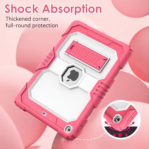 Case for iPad 10th Generation 10.9 inch 2022, iPad Case 10th Generation with Pencil Holder/Built-in Stand, Shockproof Rugged Protective Cover for iPad 10th Gen Case (Yellow)