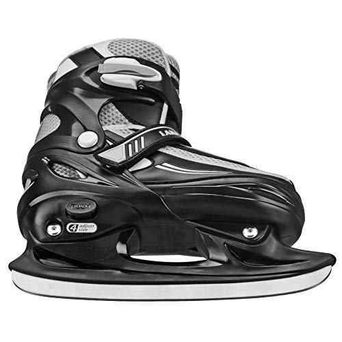 Lake Placid Summit Girl's Adjustable Ice Skate Black/Pink Small (10J – 13)