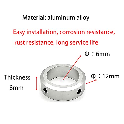 10PCS Aluminum Alloy Shaft Collar Set Screw for 6mm Linear Rod Shaft Guide Clamping