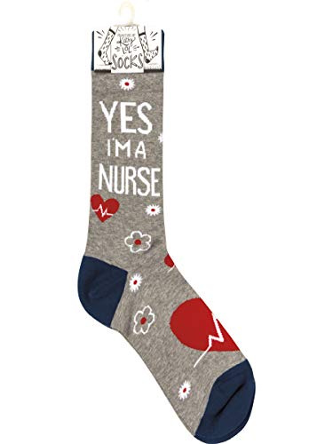 Primitives by Kathy Socks - Yes I'm a Nurse No I Don't Wanna Look At It, Unisex, One Size, LOL Collection