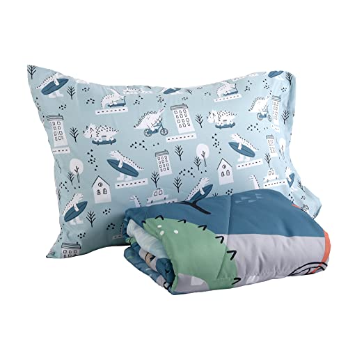 EXPRESSIONS Toddler Bedding Set, Rainbow (2 Piece Set, Fits Standard Infant Mattress) Includes Microfiber Reversible Comforter and Pillowcase for Kids