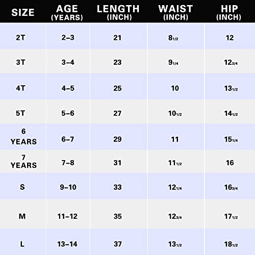 QBK 2T-13Years Girls' Softball Pants Kids' Youth Boys' Baseball Practice Pant Toddler tee Ball Pants(Black,3T)