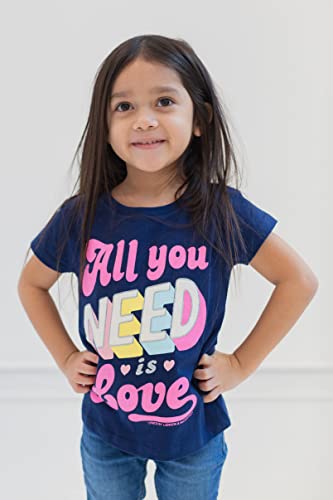 Lyrics by Lennon and McCartney Lennon & McCartney Toddler Girls 5 Pack T-Shirts The Beatles 2T