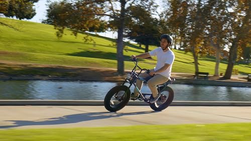 Razor Rambler 20 – Class 2 Adult Electric Bike with Retro Style, Up to 19.9 MPH, Up to 16.6 Miles of Range, 500-Watt Rear-Wheel Hub-Driven Motor