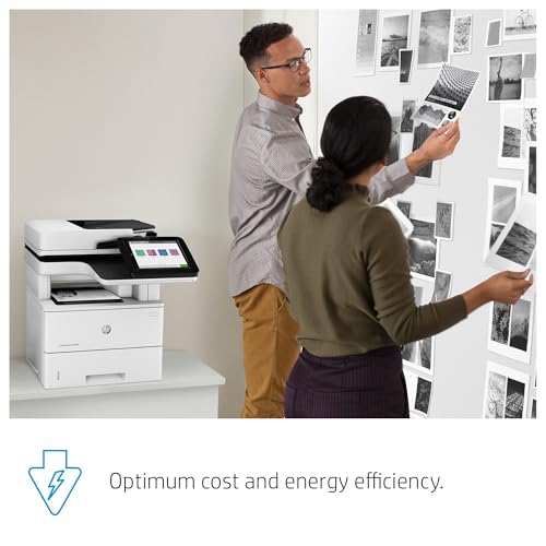 HP LaserJet Enterprise MFP M528dn Monochrome All-in-One Printer with built-in Ethernet & 2-sided printing (1PV64A), White
