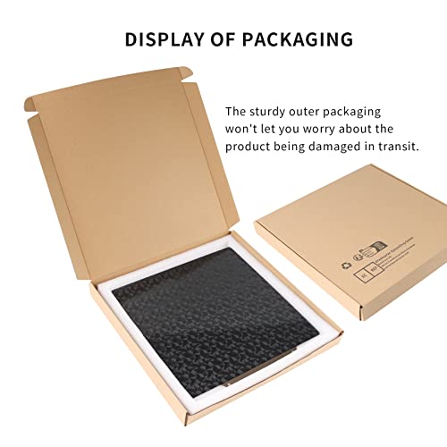 IdeaFormer Textured H1H Build Plate 235x235mm No Magnetic Plate, Rainbow Streak+Phantom H1H Spring Steel Sheet for Ender 3/Ender 3 V2/Neo/Ender 3 Pro/Ender 5/Pro/for Elegoo Neptune 2/3/3 Pro/4/4 Pro