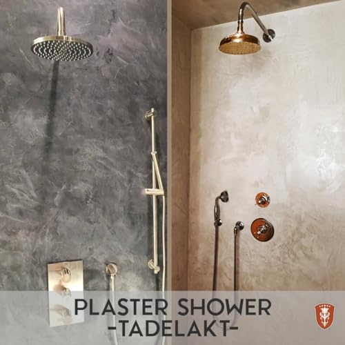 VASARI Lime Plaster and Paint | Veneziano Plaster (Smooth Finish) | Made from Natural Lime and Powdered Marble | color: Natural White #1 | size: 1 Quart wet mix