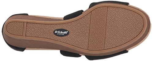 Dr. Scholl's Shoes Womens Barton Band Wedge Black Smooth 6 M
