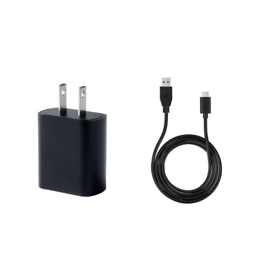 Kircuit 5V USB Type C AC/DC Adapter Replacement Charger Compatible with LAMPICK C055 Travel Makeup Mirror with Lights 1000 mAh Rechargeable Battery DC5V DC5V 5.0V Power Supply Cord Cable