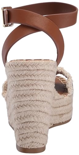 Steve Madden Women's Undone Wedge Sandal, Cognac Multi, 11