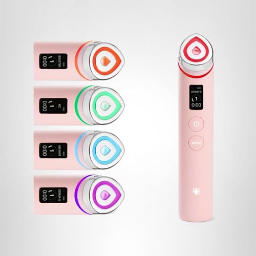 medicube Booster Pro | 6-in-1 Real Glass Glow Beauty Massager | for Clear, Radiant, Firmer-Looking Skin | Korean Skin Care | Pink