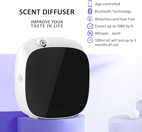 Smart Scent Air Machine for Home, Wall Mounted Cold Air Scent Machine, 100ML Miracle with Waterless Scent Diffuser