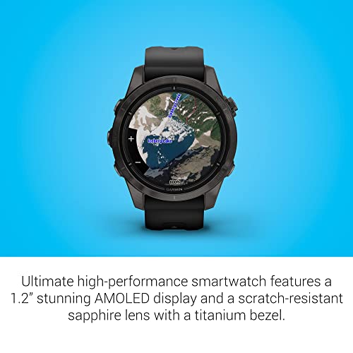 Garmin epix Pro (Gen 2) Sapphire Edition, 47mm, High Performance Smartwatch, Advanced Training Technology, Built-in Flashlight, Black