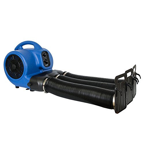 XPOWER X-430TF-MDK 1/3HP Professional Pet Grooming Carbon Dust Free Cage Dryer with Multi Drying Kit & Timer for Quicker Turnaround Time