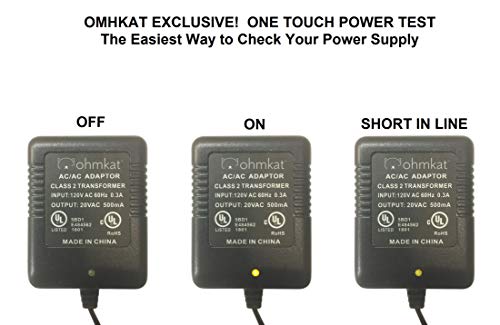 OhmKat Video Doorbell Power Supply - Compatible with SimpliSafe Pro Smart Wi-Fi Video Doorbell - No Existing Wiring Required - Transformer, Adapter, Power Kit & Supply All in One (Black)