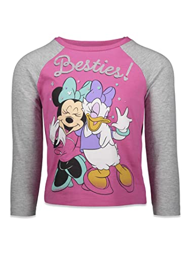 Disney Minnie Mouse Daisy Duck Infant Baby Girls 3 Pack T-Shirts Pink/Yellow/Blue 12 Months