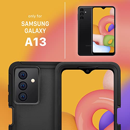 Cljlixcy Galaxy A13(2022) Case, Galaxy A04S (2023) Case, Shockproof Dust/Drop Proof Water-Resistance 4-Layer Full Body Protection Rugged Heavy Duty Cover for Samsung Galaxy A13 5G/ Galaxy A04S
