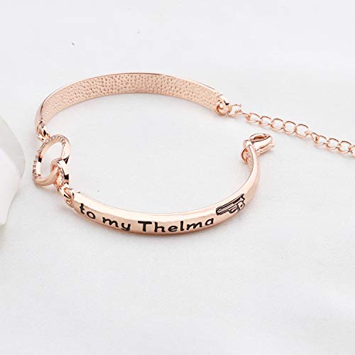 bobauna Thelma and Louise Bracelet You're The Louise/Thelma to My Thelma/Louise Friendship Jewelry Moving Away Gift For BFF Sister (louise thelma bracelet RG)