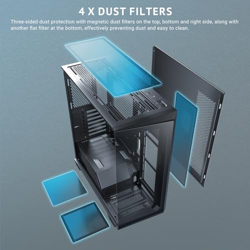 Antec C3 ARGB, 3 x 120mm & 1 x 120mm ARGB PWM Fans Included, Up to 8 Fans Simultaneously, Type-C,Seamless Tempered Glass Front & Side Panels, 360mm Radiator Support, Mid-Tower ATX PC Case