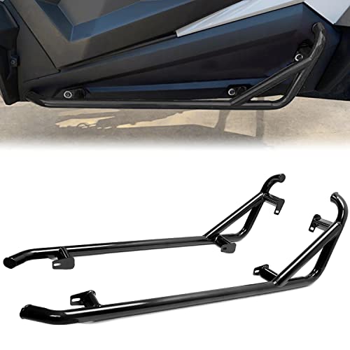 ECOTRIC Black Nerf Bars Rock Sliders Compatible with 2014-2023 Polaris RZR XP 1000/ Turbo/Turbo S, RZR 900/900 XC/S 900/ S 1000 (2 Doors) Left & Right Side Steps - 2 Seater