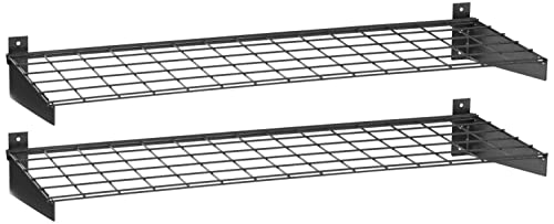 HyLoft Steel Wall Shelves and Storage Racks for Garage (45-Inch X 15-Inch) and (36-Inch X 18-Inch)