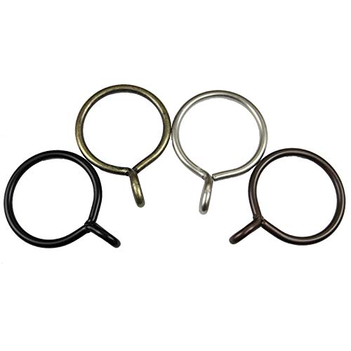 Rod Desyne 2-1/4 inch Curtain Eyelet Rings, Antique Brass