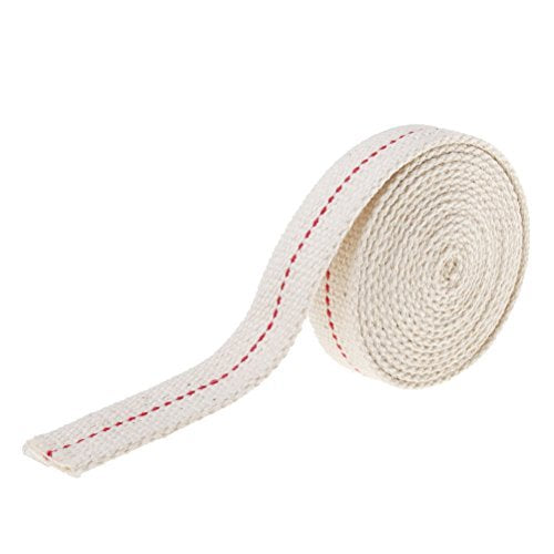 12 Foot Oil Lamp Wick, 2 Rolls 3/4" Inch Cotton Lantern Wick Oil Latern for Kerosene Burner Lighting & Paraffin Oil Wick (6 Foot per Roll)