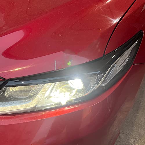 Xhfarce Gloss Black Headlight Eyebrow Eyelid Cover Trim Decoration Sticker for Toyota Camry 2024 2023 2022 2021 2020 2019 2018 Accessories