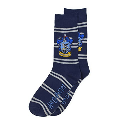 Culture Fly Harry Potter Ravenclaw Premium Knit Scarf Beanie Socks 3pc Winter Bundle Gift Set