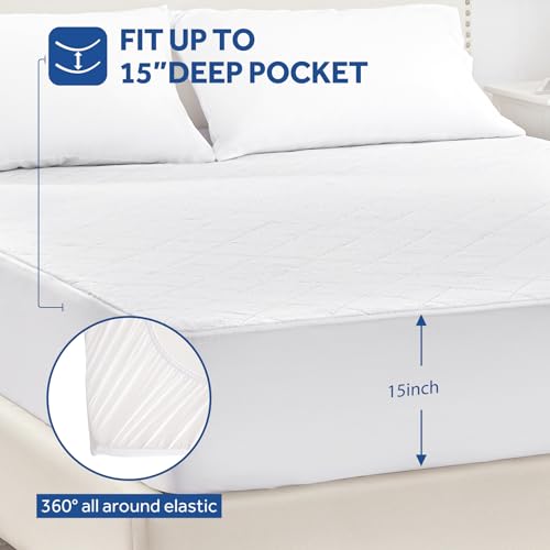 Sealy Heated Mattress Pad Full Size with Plush Top, Coral Fleece Electric Bed Warmer Single Controller, 10 Heat Settings & Auto Off 1-12 Hours, Fit Up to 15" Deep Pocket, Machine Washable 54"x75"