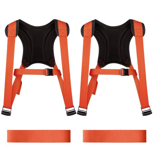 KEDSUM Moving Straps & Lifting Straps, 2-Person Lifting Straps Moving, Anti-Slip Adjustable Lifting Straps Dolly for Move and Carry Furniture, Appliances, Mattresses, Hold Up to 800lbs, Medium Size