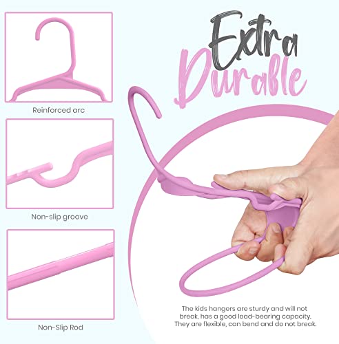 Utopia Home 360 Pack Kids Hangers - 11.5 Inch Plastic Baby Hangers for Closet - Childrens Hangers for Clothes & Infant Hangers for Closet - Ideal for Everyday Standard Use (White)