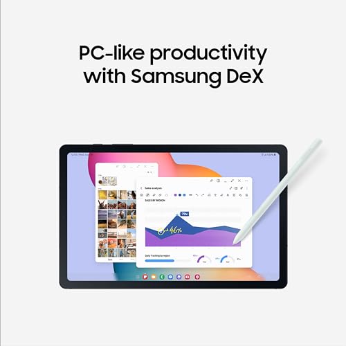 SAMSUNG Galaxy Tab S6 Lite (2024) 10.4" 64GB WiFi Android Tablet, S Pen Included, Gaming Ready, Long Battery Life, Slim Metal Design, Expandable Storage, US Version, Mint, Amazon Exclusive