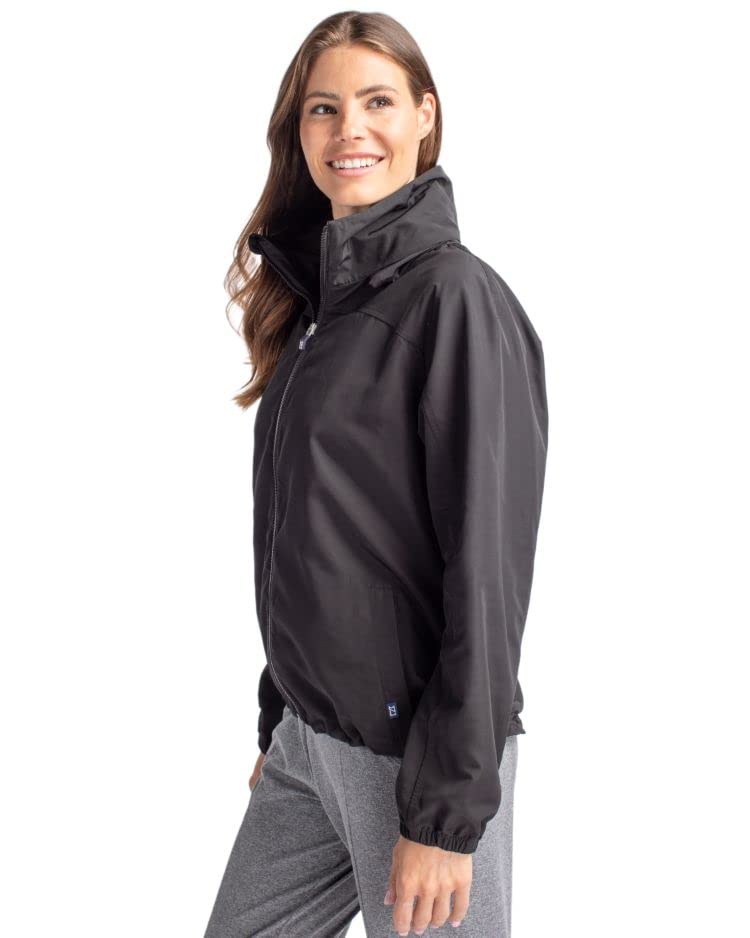 Cutter & Buck Charter Eco Recycled Womens Full-Zip Jacket, Black